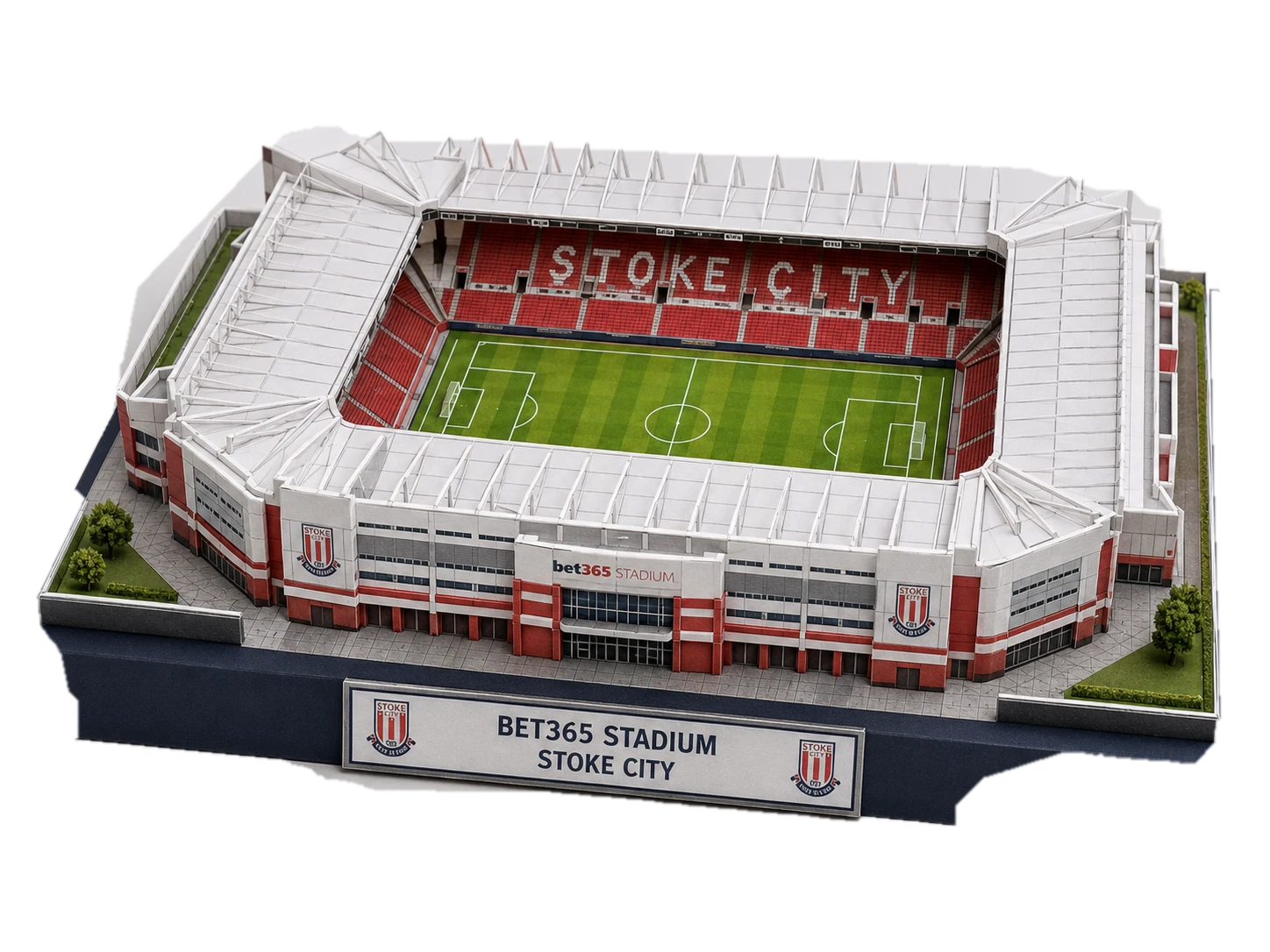 Illustrative architectural miniature of bet365 Stadium