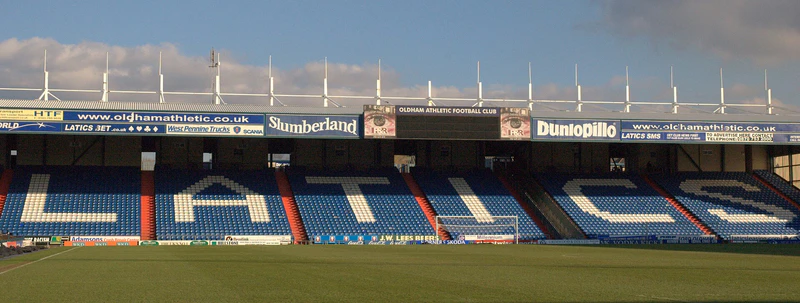 Boundary Park, home of Oldham Athletic