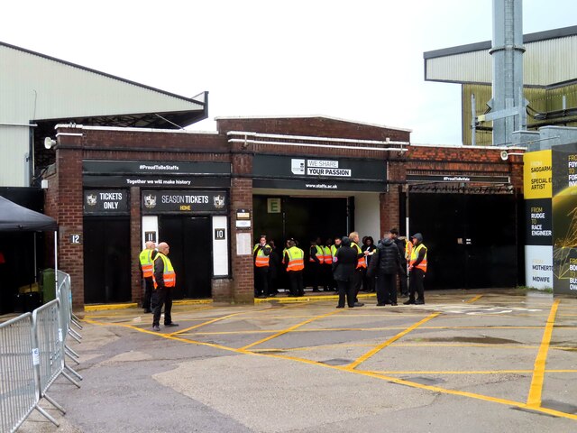 Old entrance gates at Vale Park