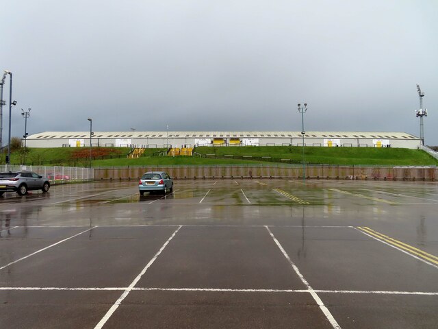 The rear of the Railway Stand at Vale Park