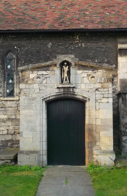 Porch, St Andrew the Less Church · Tiger · CC BY-SA 2.0