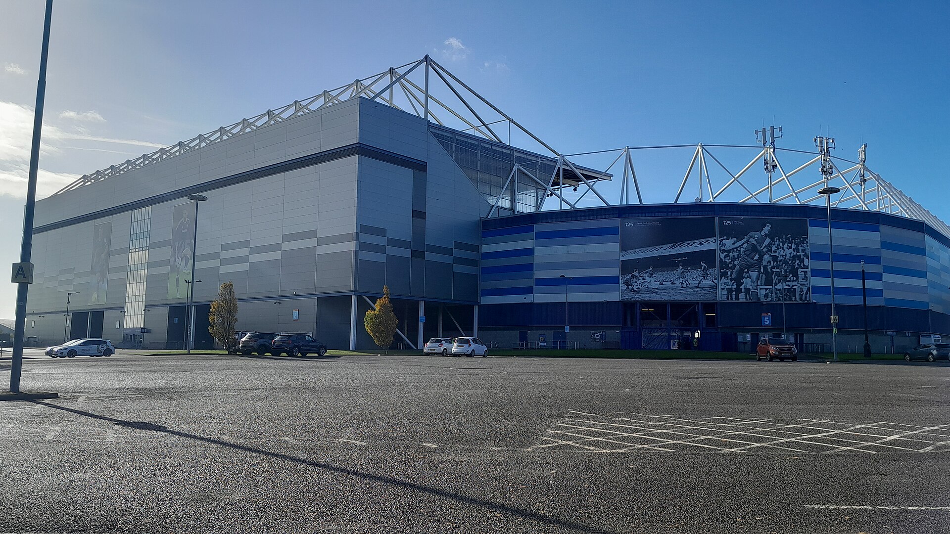 Corner of the Ninian and Canton Stands at Cardiff City Stadium.jpg · Daiscog · CC0
