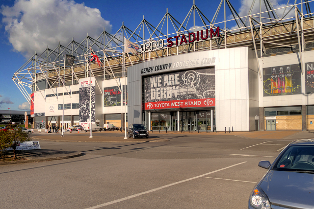 The iPro Stadium, Derby County FC, Toyota West Stand · David Dixon · CC BY-SA 2.0