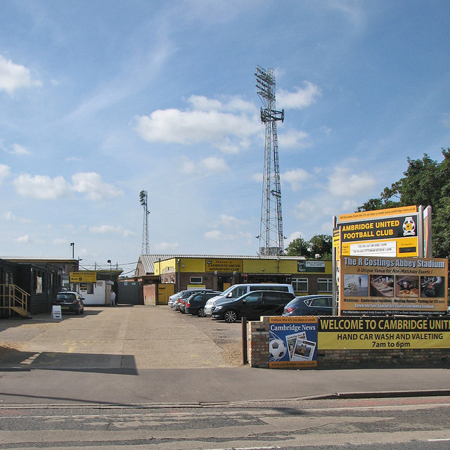 The entrance to the Abbey Stadium · John Sutton · CC BY-SA 2.0