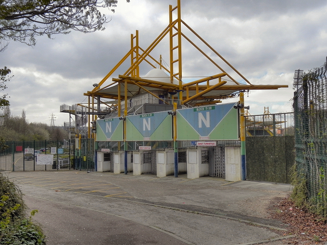 Don Valley Stadium, Away (Visitors') Turnstiles · David Dixon · CC BY-SA 2.0