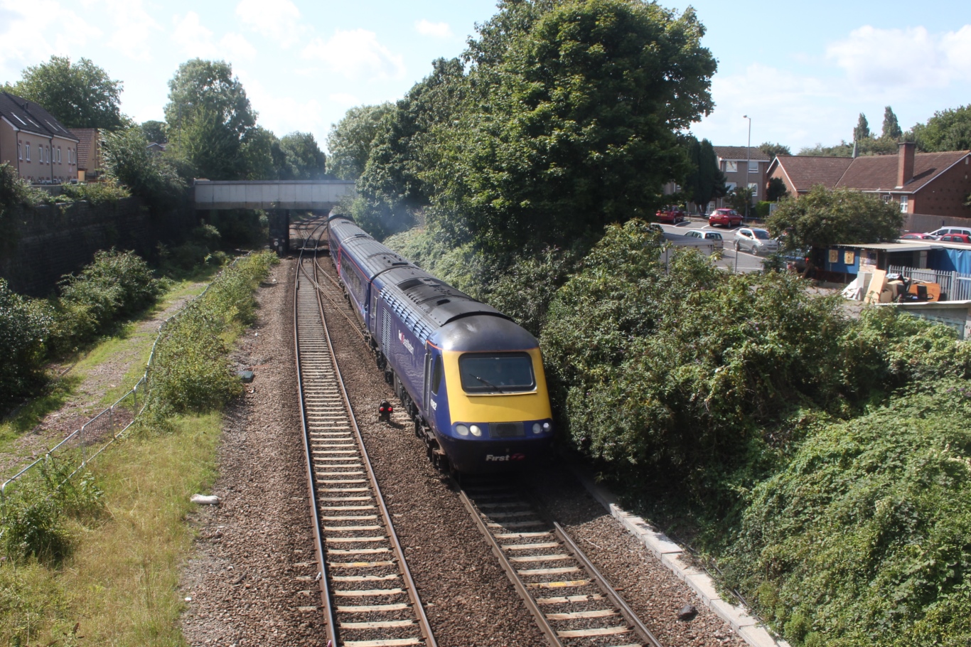 Lawrence Hill - fGWR 43162 ecs to Cardiff.JPG · Geof Sheppard · CC BY-SA 4.0