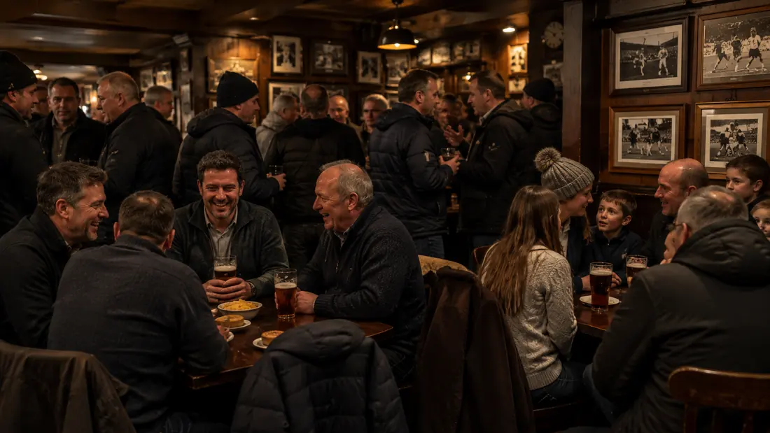 Away-day supporter scene