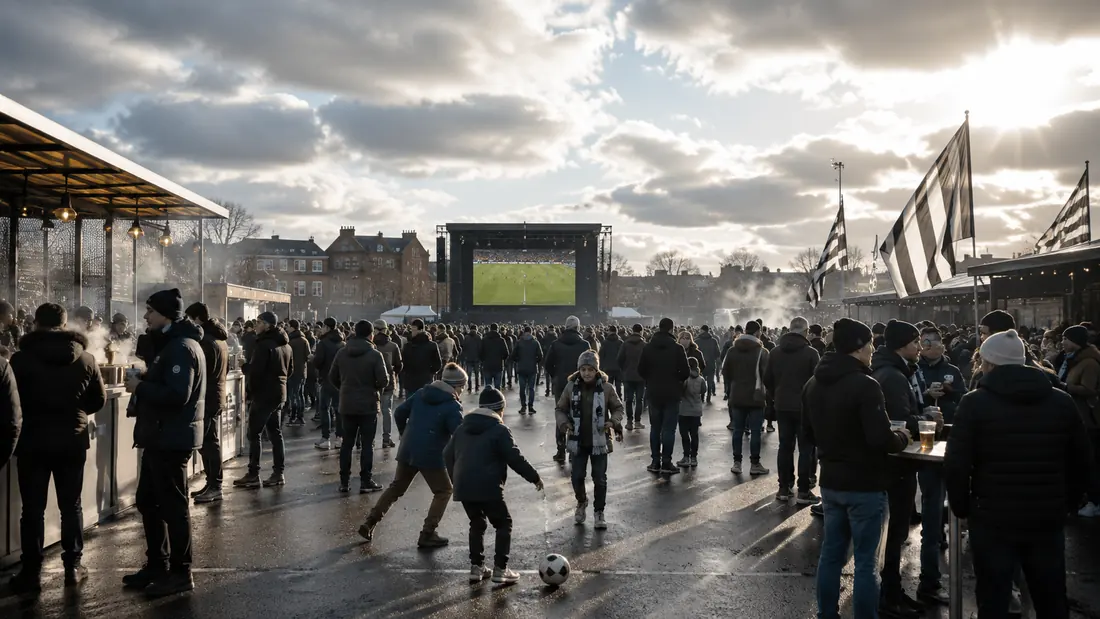 Away-day supporter scene